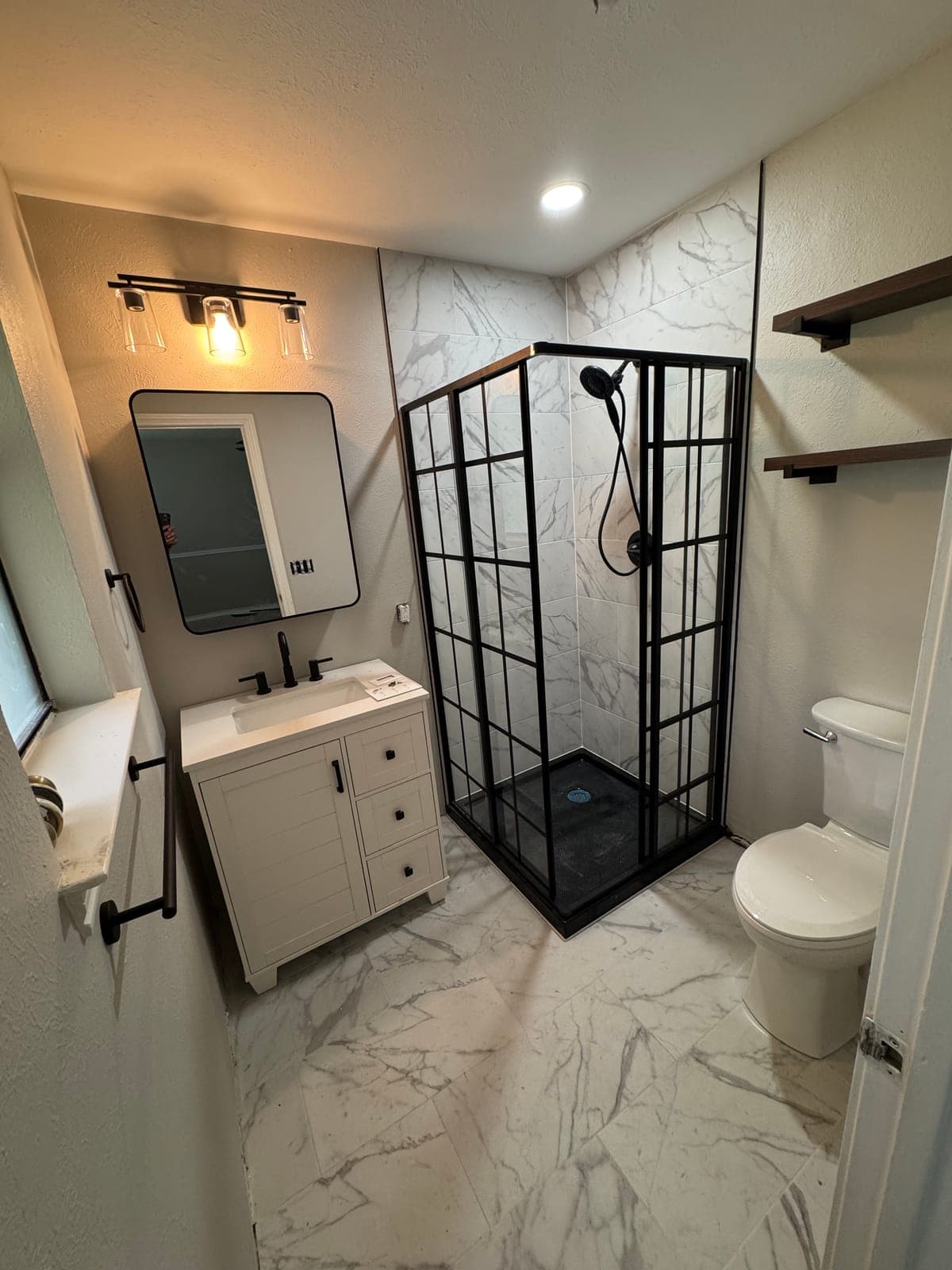 Walk-In Shower Remodel — Bathroom project by Bradshaw Beaver Construction in Texoma Area, TX